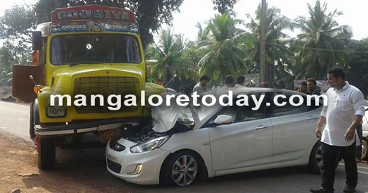 Vittal: Car- truck collision, driver injured 